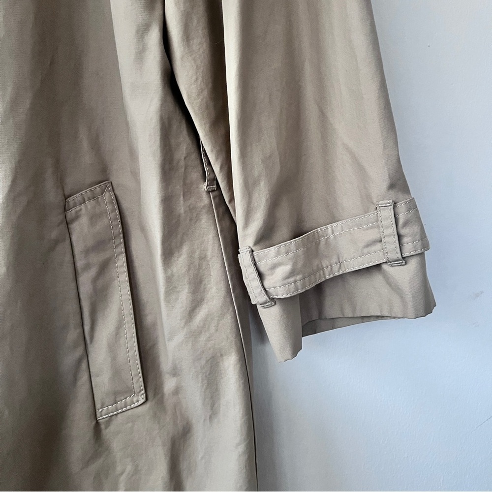GAP Minimalist Y2K Normcore Classic Beige Trench Coat Women’s Size XL - Picture 6 of 14